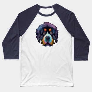 Cute Newfoundland Dog Artowork Baseball T-Shirt